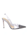 Alexandre Vauthier Amber Ghost 100mm Crystal-embellished Stiletto Pumps In Grey