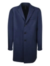 Harris Wharf London Blue Single-breasted Coat In Blue