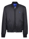 Marcelo Burlon County Of Milan Monogram Details Bomber Jacket In Black