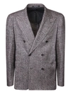 Tagliatore Herringbone Pattern Jacket In Beige