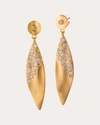 ELIZABETH MOORE WOMEN'S DIAMOND WING DROP EARRINGS