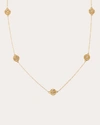 Elizabeth Moore Women's Eye Of The Sun 14k Gold Diamond Necklace In Gold