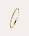 Elizabeth Moore Women's Infinity 14k Gold Diamond Bangle In Gold