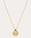 Elizabeth Moore Women's Mini Eye Of The Sun 14k Gold Diamond Pendant Necklace In Gold