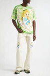 Stockholm Surfboard Club Airbrush Graphic T-shirt In Alice