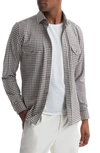 REISS TREMONT CHECK BRUSHED BUTTON-UP SHIRT