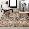 Jonathan Y Chapell Chenille Mid-century Medallion Machine-washable Black/terra 8 Ft. X 10 Ft. Area Rug