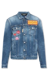 Dsquared2 X Pac-man Appliqué Denim Jacket In New