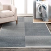 Jonathan Y Shutter Minimalist Striped Plaid Machine-washable Dark Gray/cream 8 Ft. X 10 Ft. Area Rug