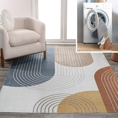 Jonathan Y Arches Contemporary Minimalist Machine-washable Multi 8 Ft. X 10 Ft. Area Rug