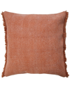 LR HOME LR HOME CASSIE FRINGED SOLID STONEWASH DECORATIVE PILLOW