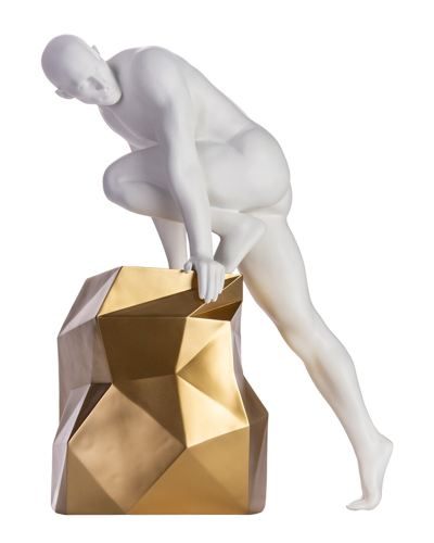 Finesse Decor Sensuality Man Sculpture In White