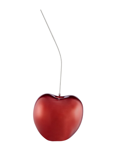 Finesse Decor Large Metallic Red Cherry Sculpture