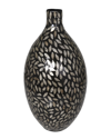 Peyton Lane Mother-of-pearl Handmade Mosaic Vase In Black
