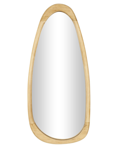 Peyton Lane Oval Wall Mirror In Brown