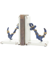 Peyton Lane Set Of 2 Anchor Bookends With Stands In Blue