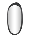 Peyton Lane Abstract Oval Wall Mirror In Black