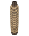 Peyton Lane Seagrass Handmade Vase In Brown