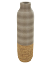 Peyton Lane Seagrass Handmade Ribbed Vase In Brown