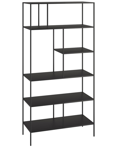 Abraham + Ivy Winslow 72in Tall Rectangular Bookcase In Black
