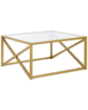 ABRAHAM + IVY ABRAHAM + IVY CALIX 32IN SQUARE COFFEE TABLE