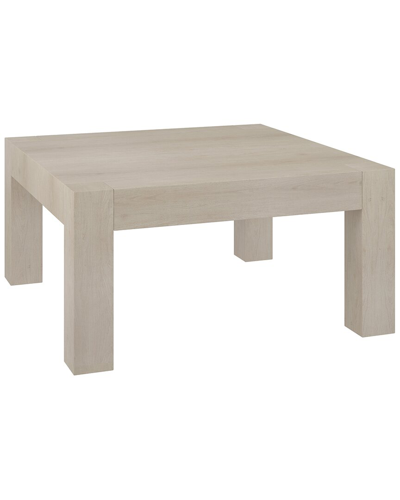 Abraham + Ivy Langston 34 Wide Square Coffee Table In White