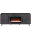ABRAHAM + IVY ABRAHAM + IVY JULIAN RECTANGULAR TV STAND WITH 26IN CRYSTAL FIREPLACE FOR TVS  UP TO 75IN