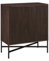 Abraham + Ivy Brighton 28 Wide Rectangular Accent Cabinet In Brown