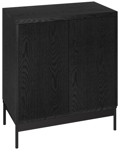 Abraham + Ivy Whitman 28in Rectangular Accent Cabinet In Black