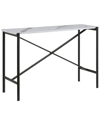 Abraham + Ivy Braxton 46in Rectangular Console Table With Faux Marble Top