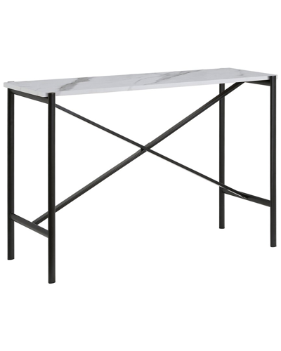 ABRAHAM + IVY ABRAHAM + IVY BRAXTON 46IN RECTANGULAR CONSOLE TABLE WITH FAUX MARBLE TOP