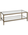 Abraham + Ivy Hera 45in Rectangular Coffee Table With Mirror Shelf