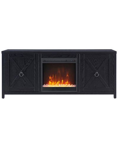 ABRAHAM + IVY ABRAHAM + IVY GRANGER RECTANGULAR TV STAND WITH CRYSTAL FIREPLACE FOR TVS UP TO 65IN