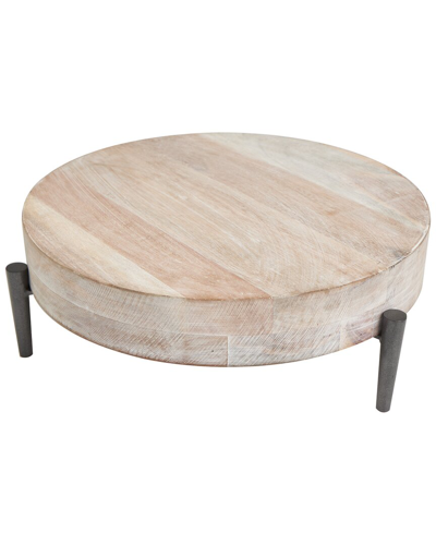 Peyton Lane Cream Mango Wood Tray