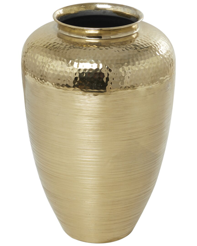 Peyton Lane Gold Aluminum Brushed Vase