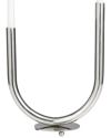 Peyton Lane Silver Stainless Steel Abstract U-shaped Candelabra In Silver