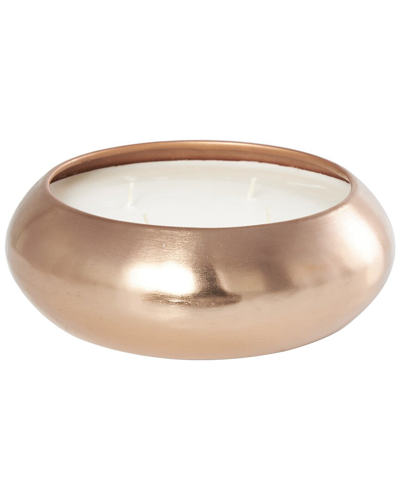 Peyton Lane White Wax Tropical Breeze Scented Wide Dome Shaped 60oz 4-wick Candle