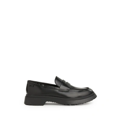 Camper Leather Loafers In Black