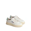 Autry Medalist Leather Sneakers In White