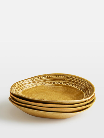 Soho Home Adderbury Pasta Bowl In Gold