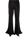 Y/project Elasticated-waist Flared Trousers In Black