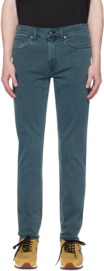 Rag & Bone Blue Fit 2 Jeans In Slate Blue