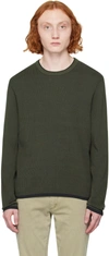 Rag & Bone Green Harvey Sweater In Shadowgrn