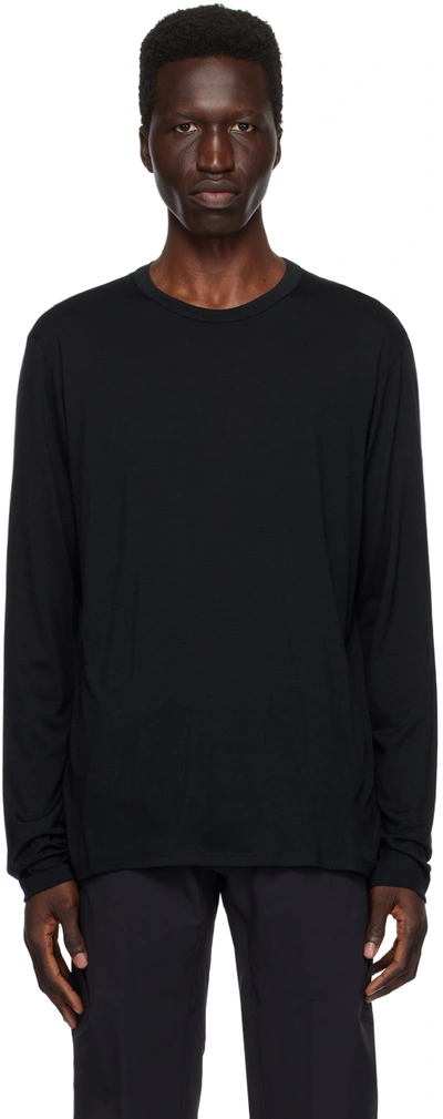 Veilance Jersey Longsleeved T-shirt In Black