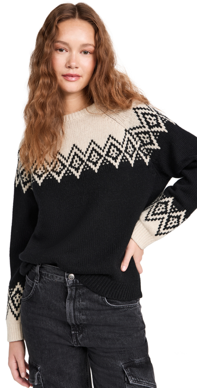 Wyeth Phillipa Sweater In Black/cream