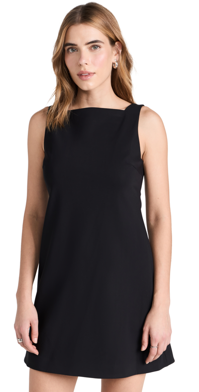 Theory Women's Sleeveless Stretch Wool-blend Minidress In Black