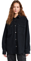 Agolde Camryn Denim Shirt In Crushed