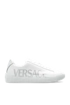 VERSACE VERSACE WHITE SNEAKERS WITH LOGO