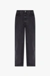 GIVENCHY GIVENCHY GREY JEANS WITH MONOGRAM