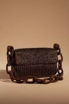 Anthropologie Beaded Chain-strap Shoulder Bag In Brown